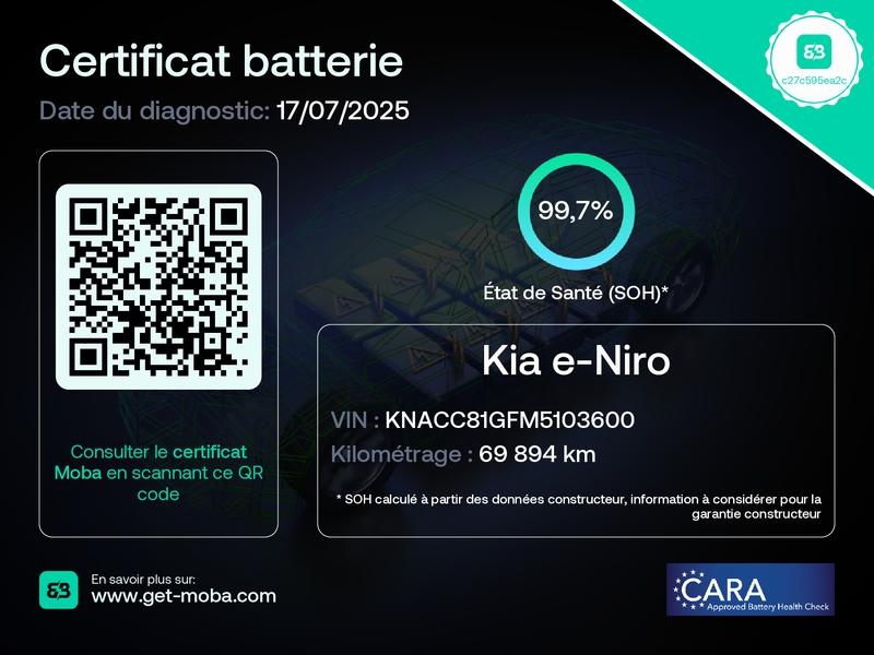 KIA e-Niro d’occasion à vendre à MANOSQUE chez CARAUTO SERVICES (Photo 20)